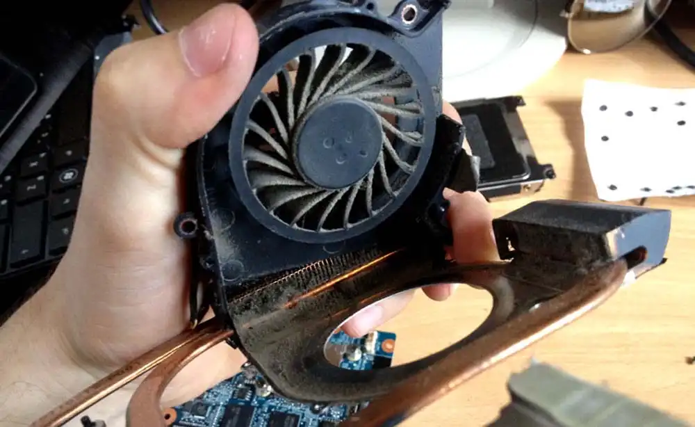 Чистка ноутбука HP от пыли в Тольятти. Замена термопасты