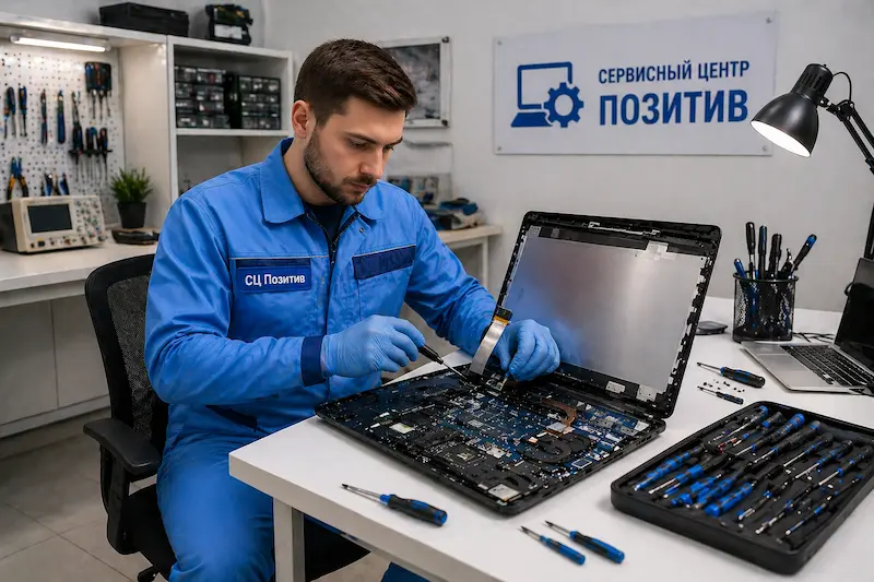 Замена шлейфа матрицы ноутбука в Тольятти