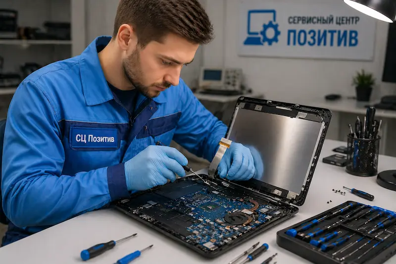 Ремонт шлейфа матрицы ноутбука в Тольятти