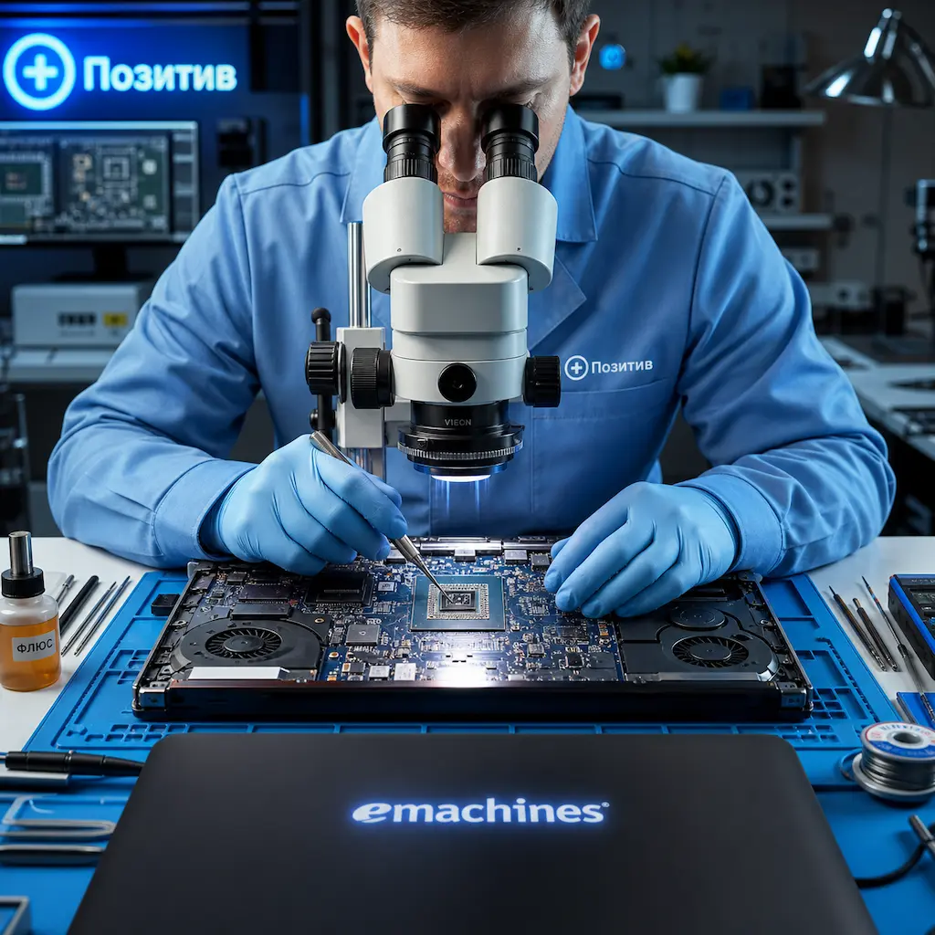 Замена видеокарты ноутбука Emachines в Тольятти