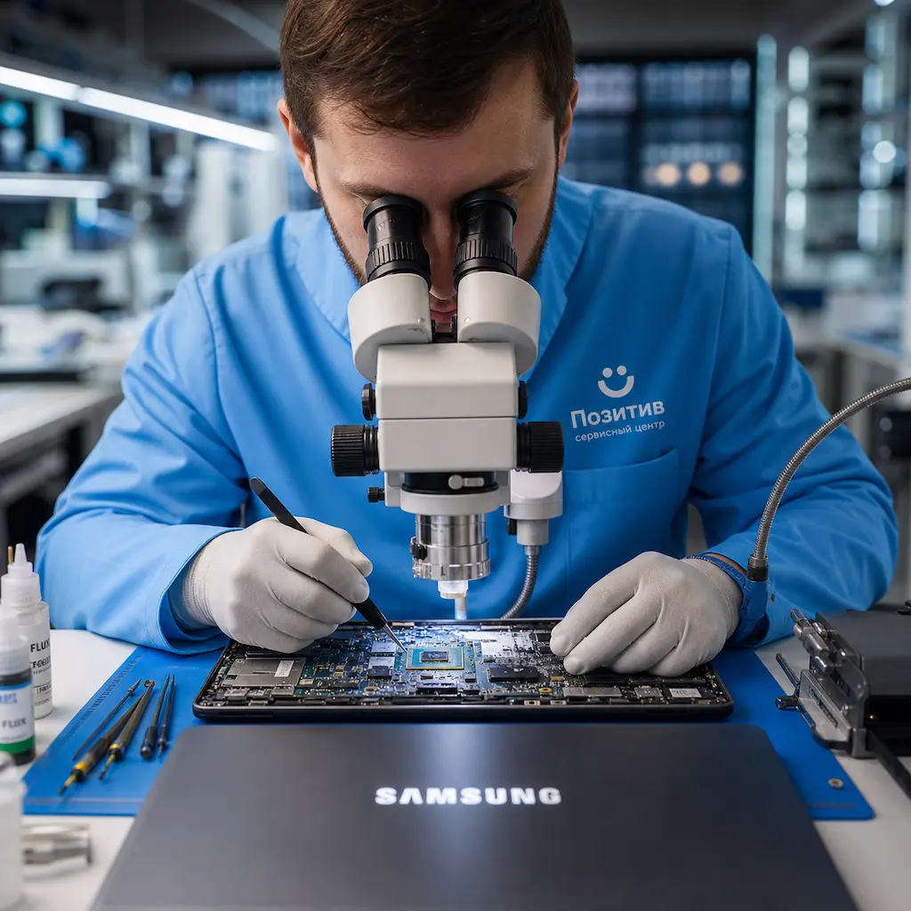Замена видеокарты ноутбука Samsung в Тольятти