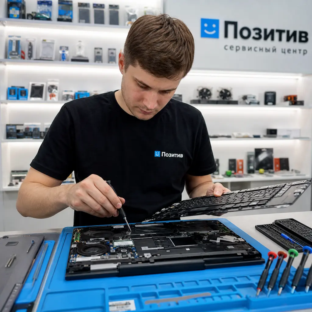 заменить клавиатуру на ноутбуке Samsung в Тольятти