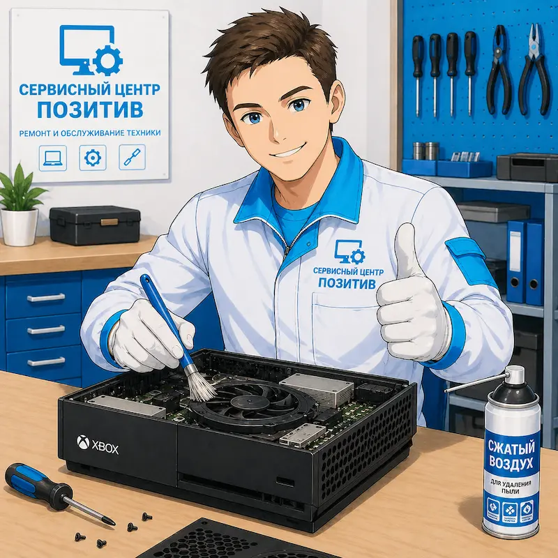 Чистка игровой приставки от пыли в Тольятти | Замена термопасты