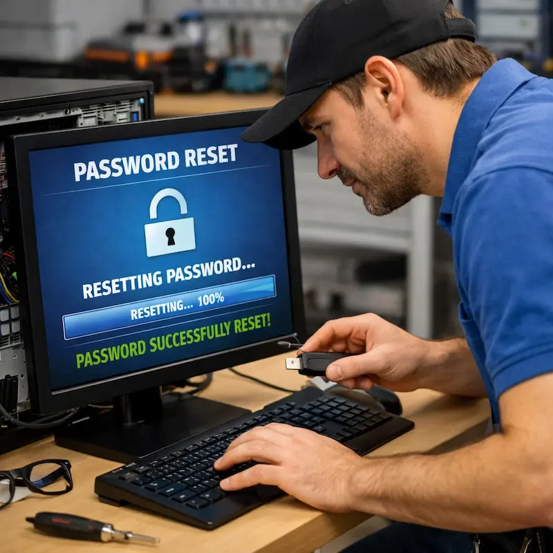 Сброс пароля от компьютера в Тольятти