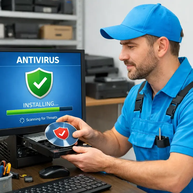 Установка антивируса в Тольятти на дому