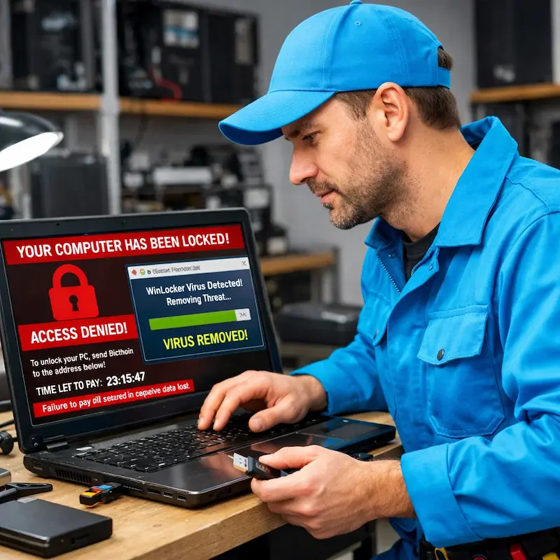 Поможем разблокировать компьютер и ноутбук в Тольятти